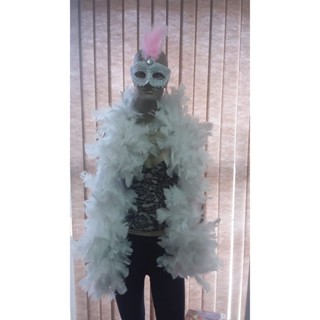 Estola Pluma Super Lucho 170cm em Oferta na Shopee