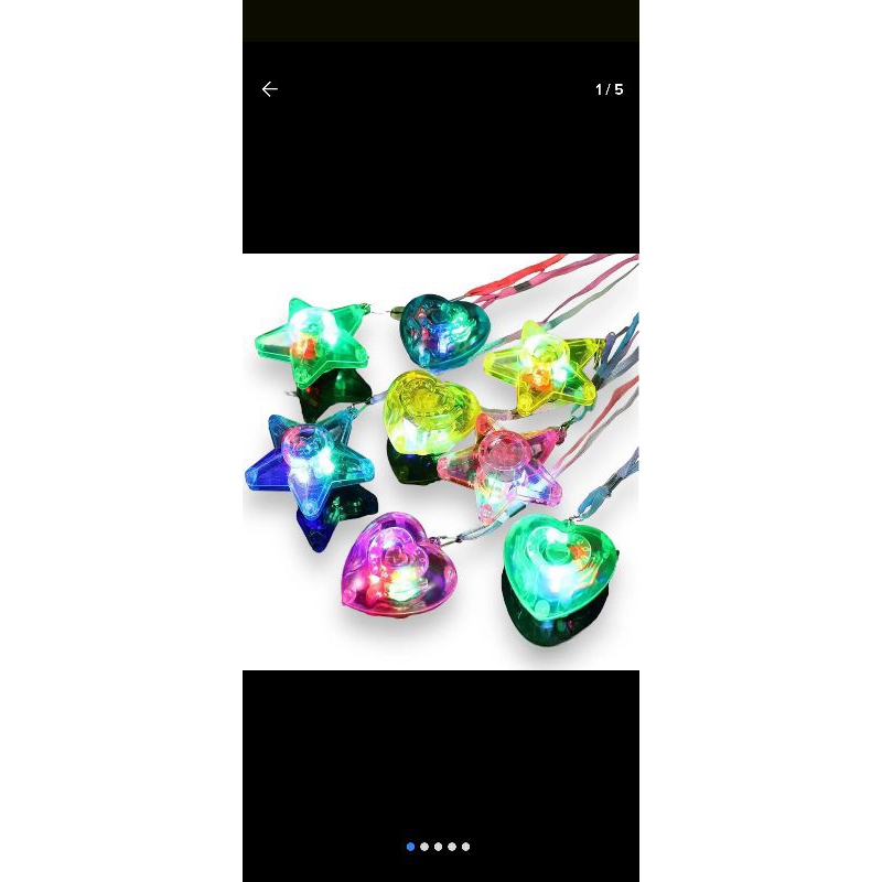 Kit Balada 15 Colar Pisca 15 Anel Pisca 100 Pulseira Neon