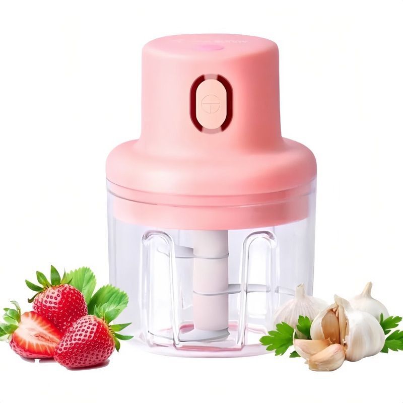 mini picador de alimentos elétrico 3 lâminas 250 ml