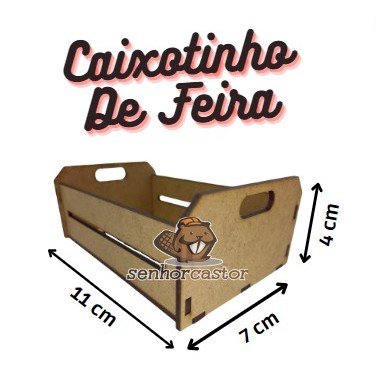 10 Caixotinhos De Feira em MDF - Presentes - Datas Especiais - Medidas 11cm comp x 7cm lar x 4cm alt