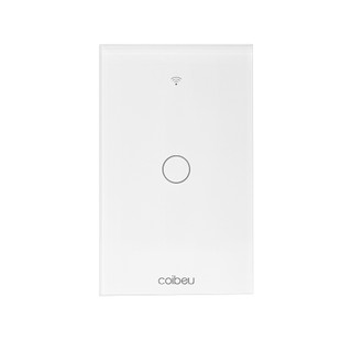 COIBEU Tuya WiFi Interruptor De Luz Inteligente 1 gang Wall Touch Switch Trabalho Com Alexa Google Home em Oferta na Shopee