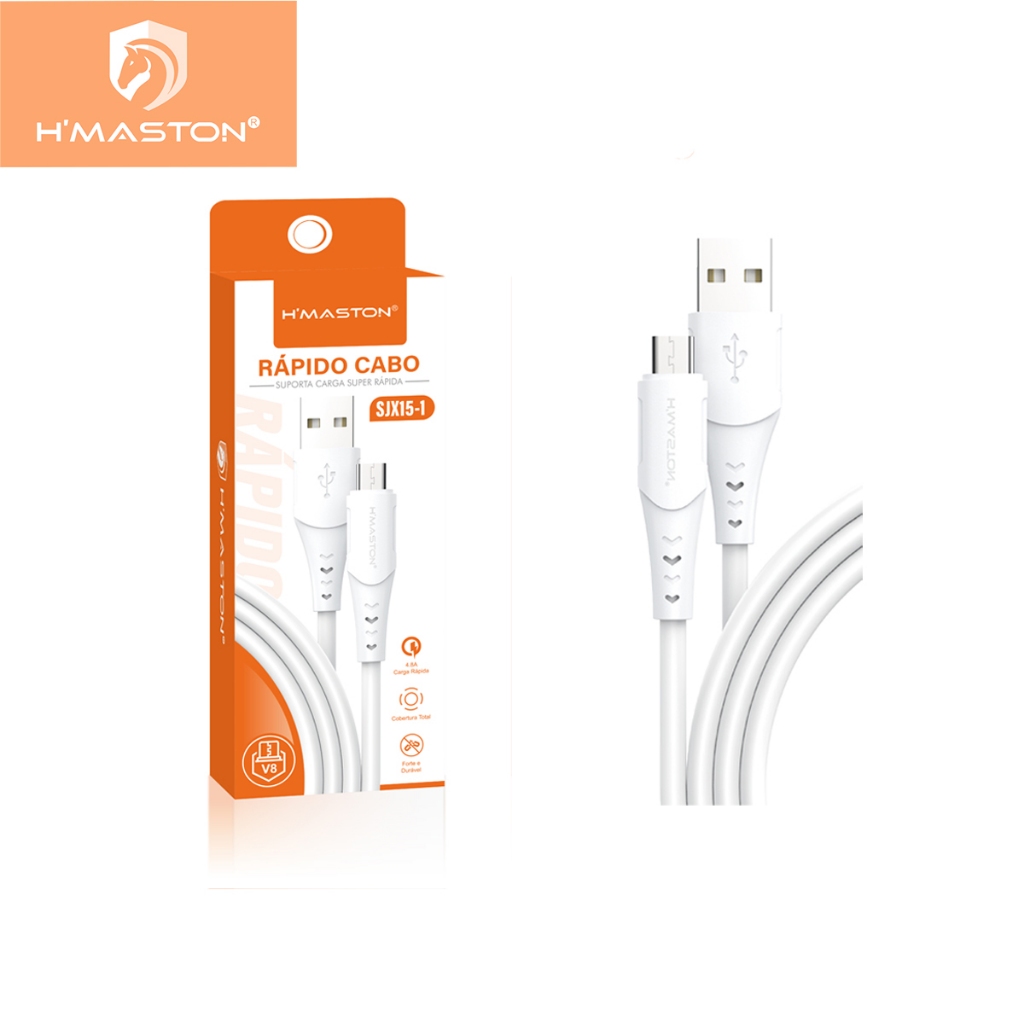 H'maston Cabo de Dados Rápido 3A SJX15-1 SJX15-2 SJX15-3 SJX16 SJX17 1M em Oferta na Shopee