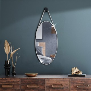 Espelho Oval De Parede 21x35cm Decorativo Sala Quarto Banheiro Com Alça E Pendurado em Oferta na Shopee