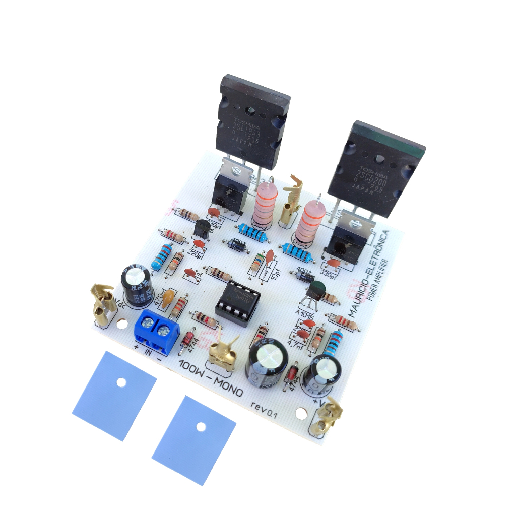 Placa Montada Amplificador 100w Rms 4 Ohms 2sc5200/2sa1943