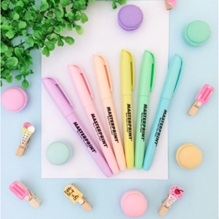 Kit Cores Sortidas 6 Canetas Marca Texto Tom Pastel Masterprint - Cores Variadas em Oferta na Shopee