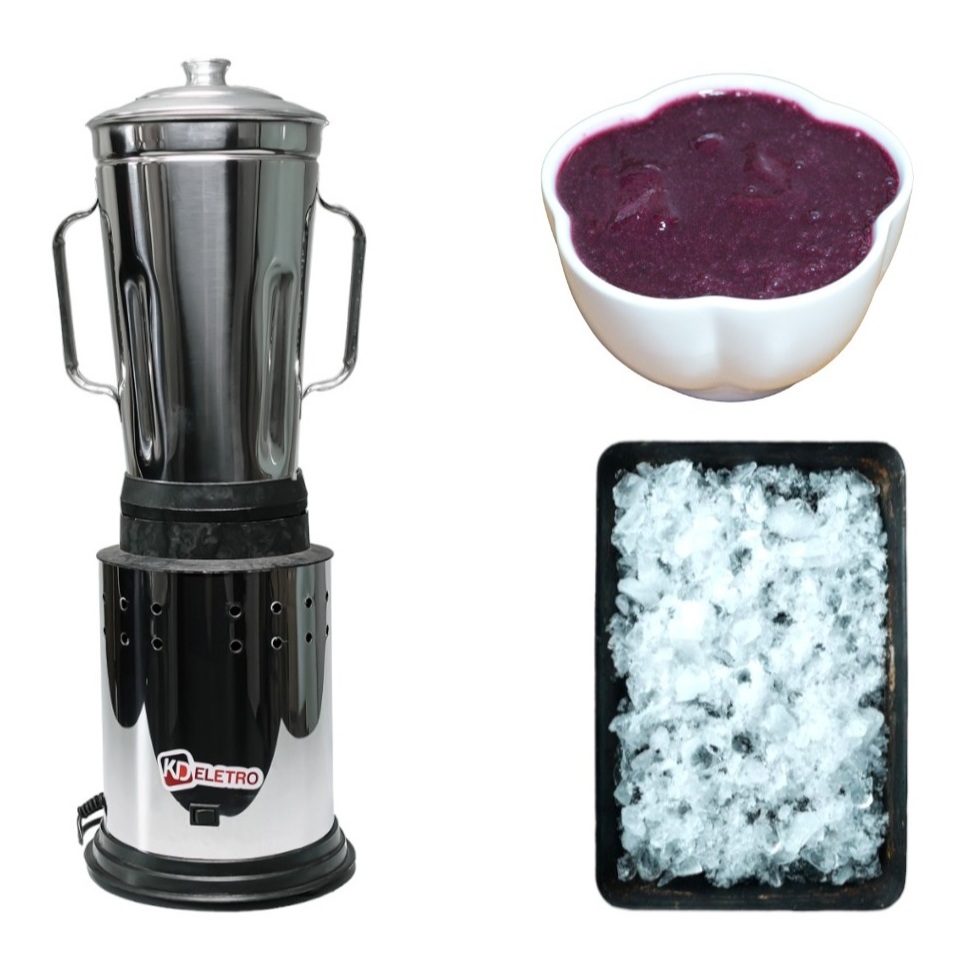 Liquidificador Triturador Industrial Baixa Rotação c/ Copo 4 Litros KD Eletro Bivolt Chaveado - 096