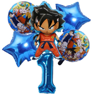 kit 6 Balão Metalizado Dragon Ball Z GoKu/Decoração Enfeite em Oferta na Shopee