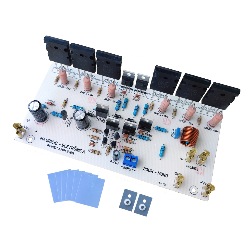 Placa Montada PARA Amplificador Profissional 300w Rms 4 Ohms