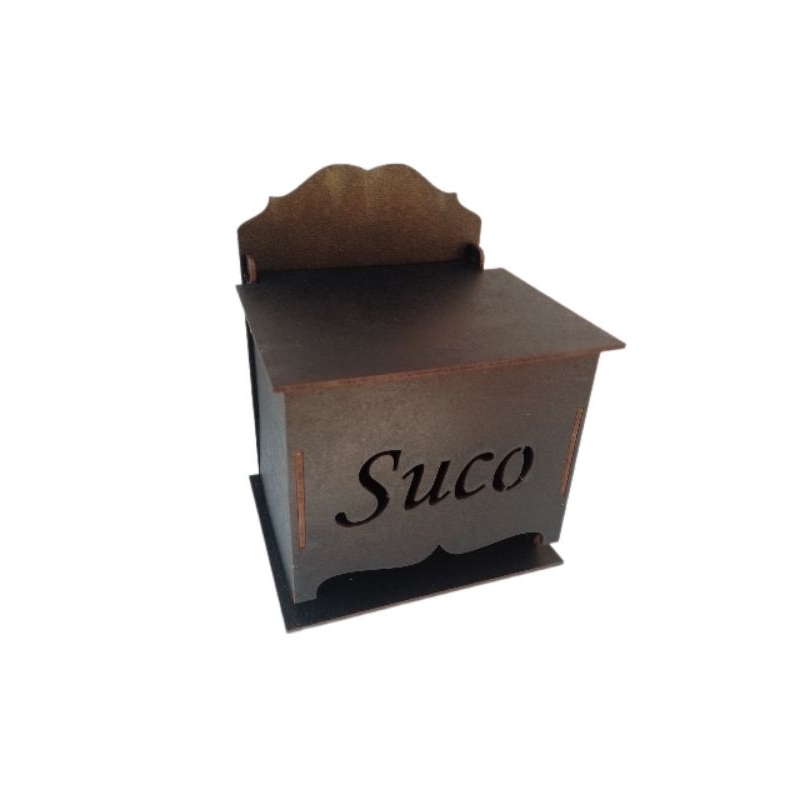 PORTA SUCO TAMPA MÓVEL MDF ( PRETO)