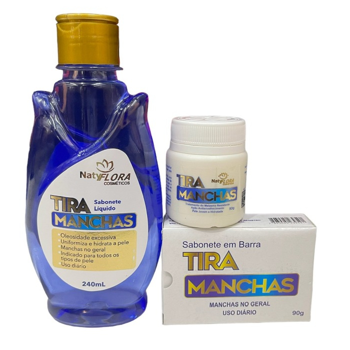Kit Tira Manchas Natyflora Clareador de Manchas Escuras Original em Oferta na Shopee