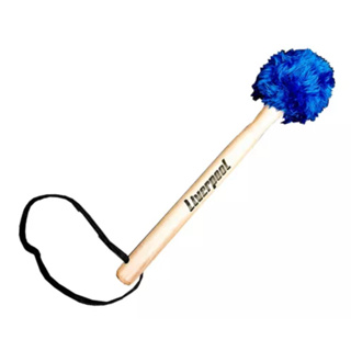 Baqueta Maçaneta Bumbo Azul em Pelúcia Liverpool em Oferta na Shopee