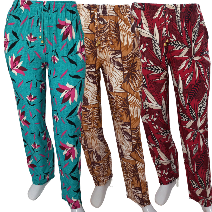 Kit 2 Calça Feminina Com Bolso Lateral Excelente Malha Fria  Senhoras Soltinhas e Confortáveis . em Oferta na Shopee