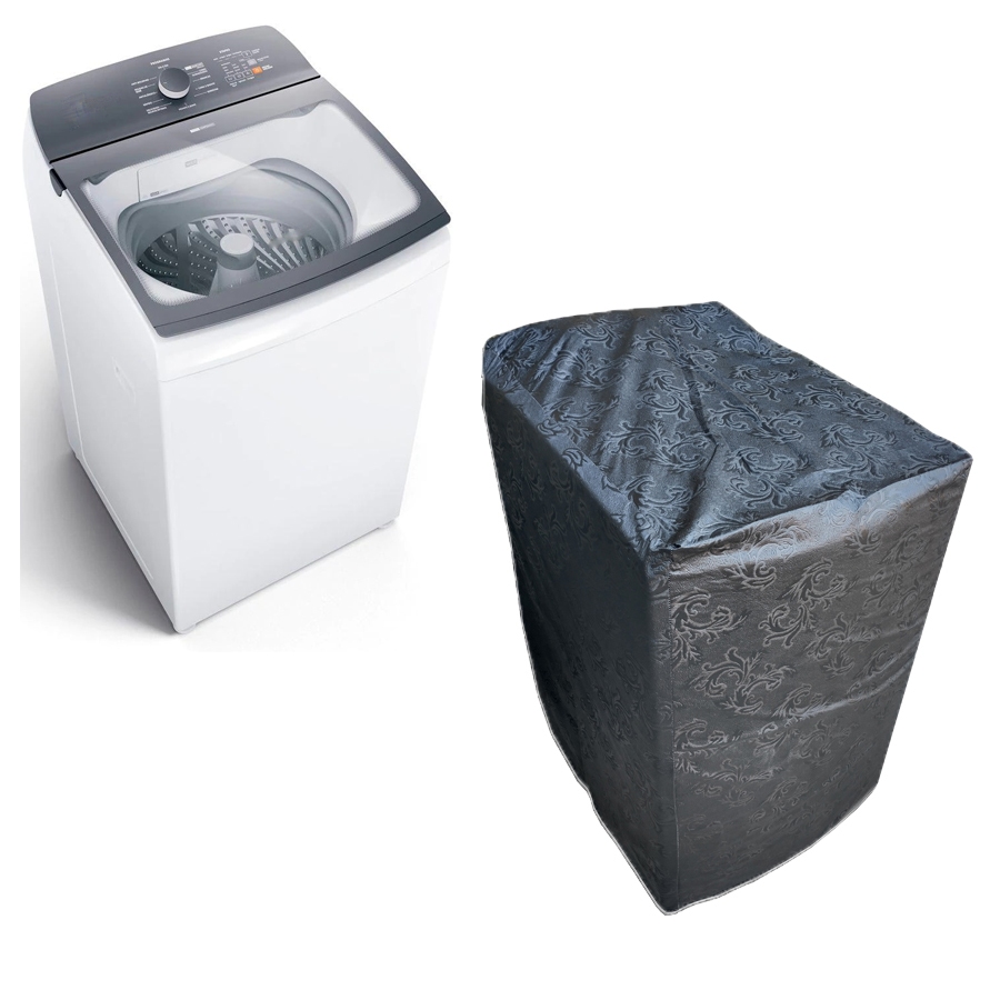 Capa Máquina Lavar Panasonic e Brastemp 12kg a 17kg - sem zíper