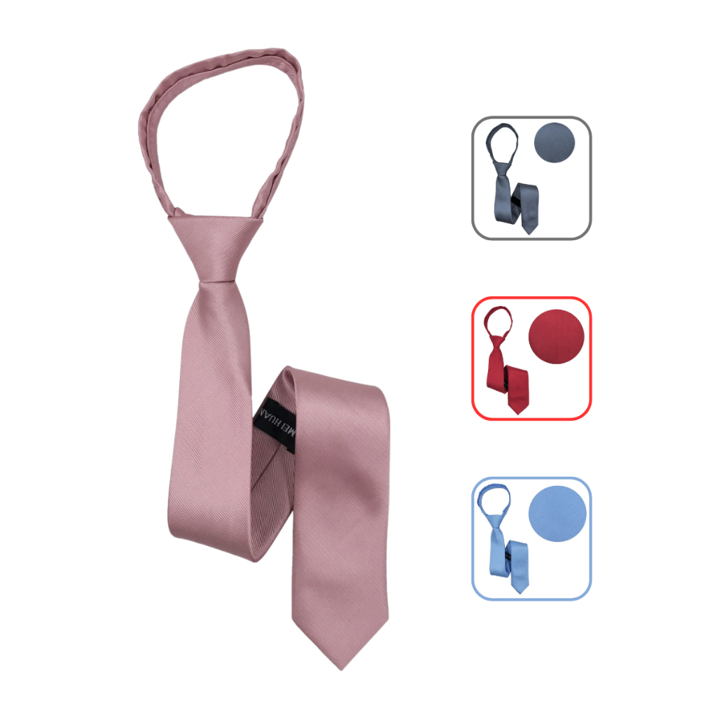 Gravata Masculina Adulto Com Ziper Risco Fino Nó Pronto Casamento em Oferta na Shopee