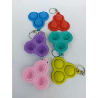 Kit Três Unidades Chaveiro Pop-it Brinquedo Sensorial Bolha de Silicone de Apertar em Oferta na Shopee