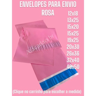 Kit 500 Unidades Envelope de Segurança Embalagens de Envio Sacola Inviolável Aba Adesiva Resistente em Oferta na Shopee