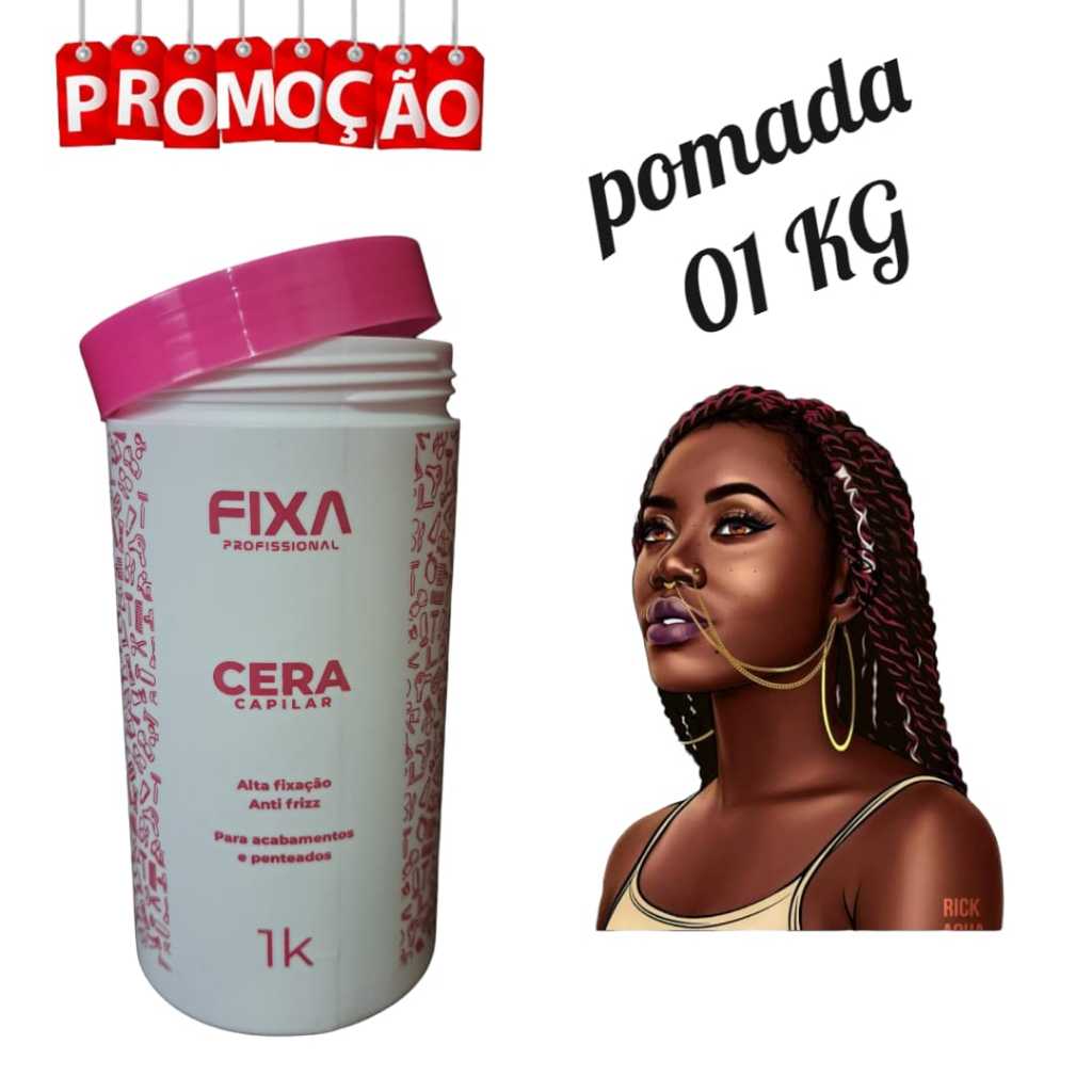 pomada cera pastinha cabelo modeladora jumbo baby hai box 01 kilo promoção