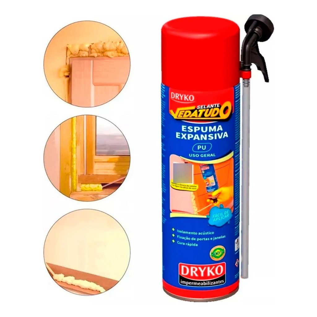 Espuma Expansiva Enchimento 750ml Fácil Uso Geral em Oferta na Shopee