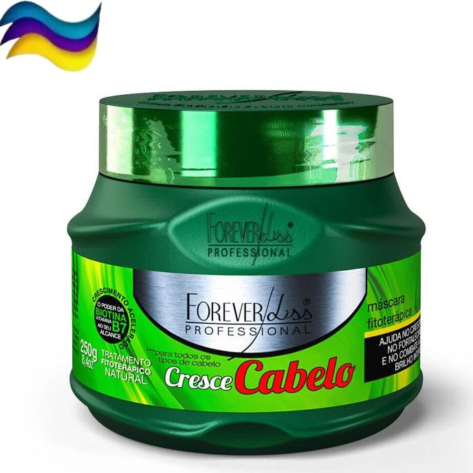 Máscara Cresce Cabelo Forever Liss 250g Tratamento Crescimento Capilar Hidratação Nutrição Biotina