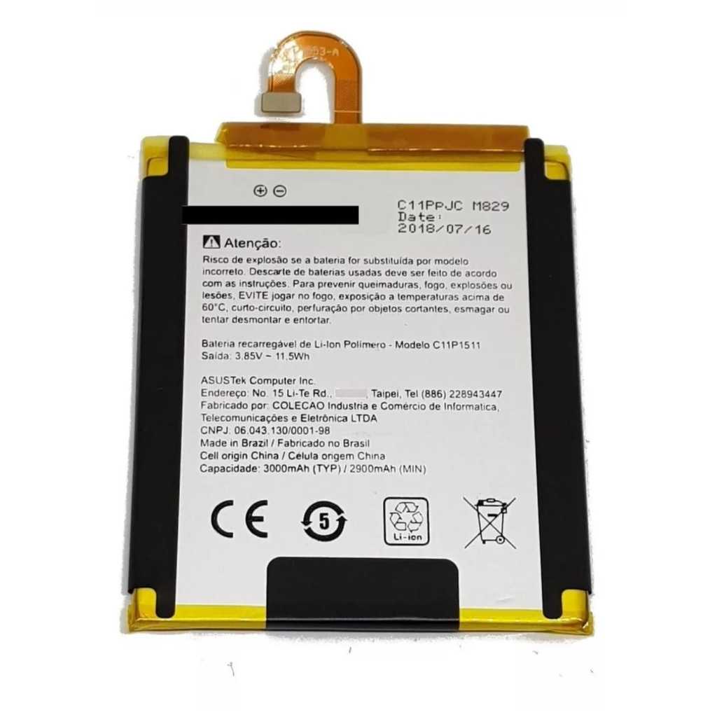 Bateria Curva C11p1511 Zenfone 4 Selfie Zd553kl nova!!!