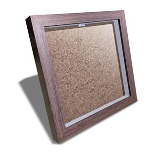 Quadro Moldura Caixa 20x20 cor Marrom com Espaço Interno em Oferta na Shopee