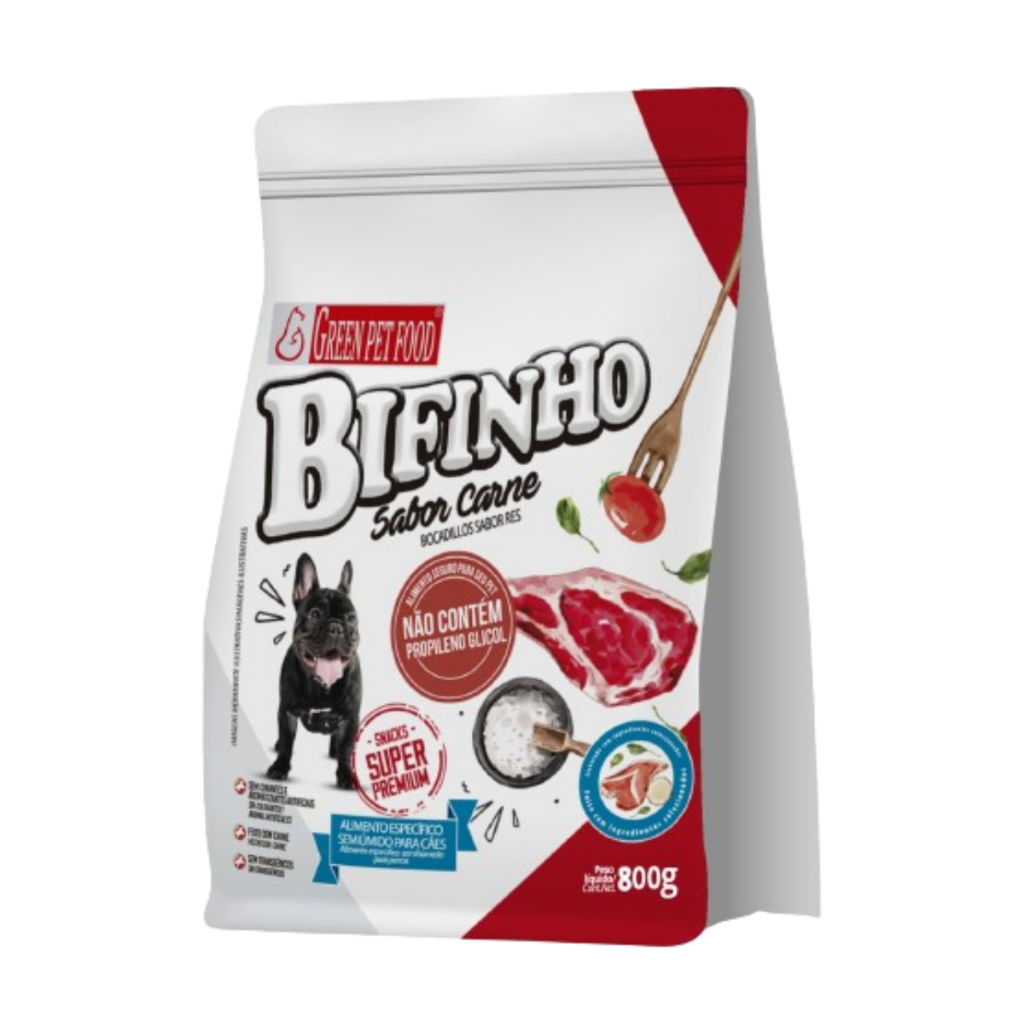 Bifinho Petisco Pra Caes Adultos Green Pet Sabor Carne 800g