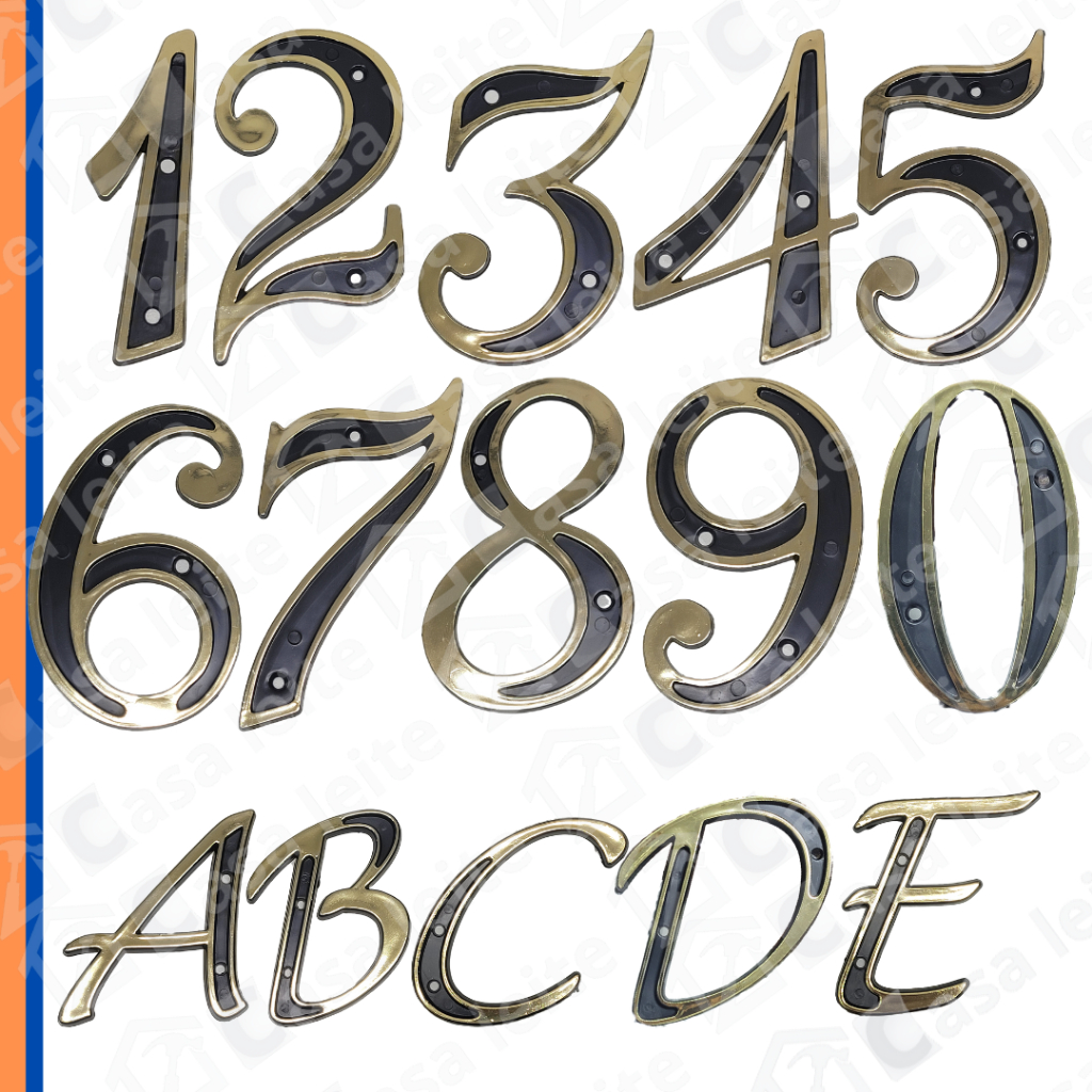 Numero e letras Apartamento Colonial - Porta, sessão, andar