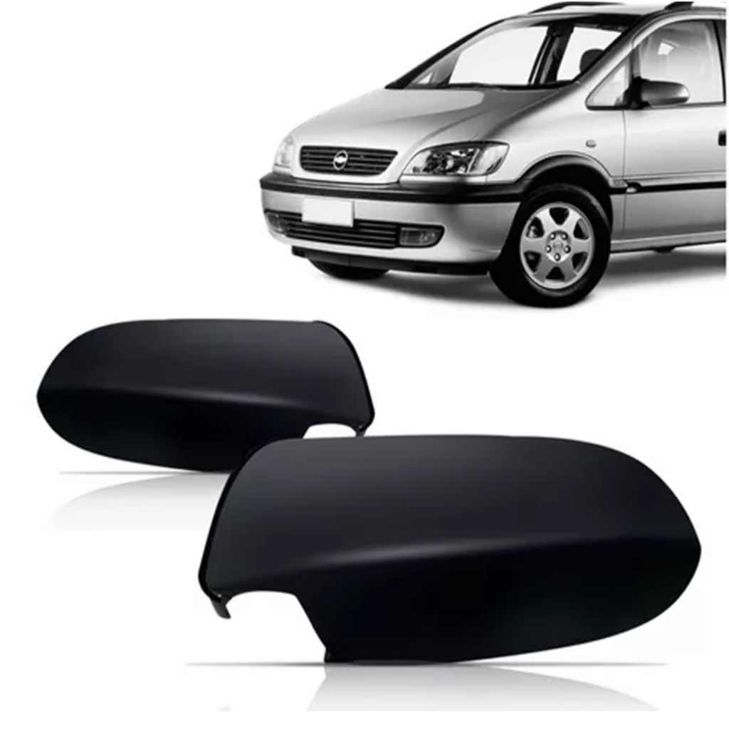 Capa Retrovisor Zafira 2001 á 2009 Preta Lisa