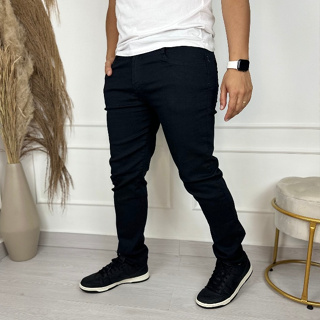 Calça Jeans Slim Masculina Skinny com Elastano com Bolso em Oferta na Shopee