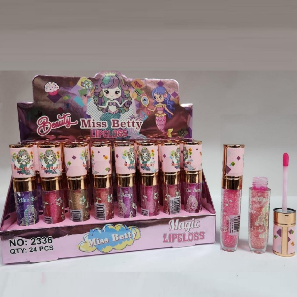 Gloss Magico Sereia Super Brilho Miss Betty - Longa Duração Efeito Espelhado