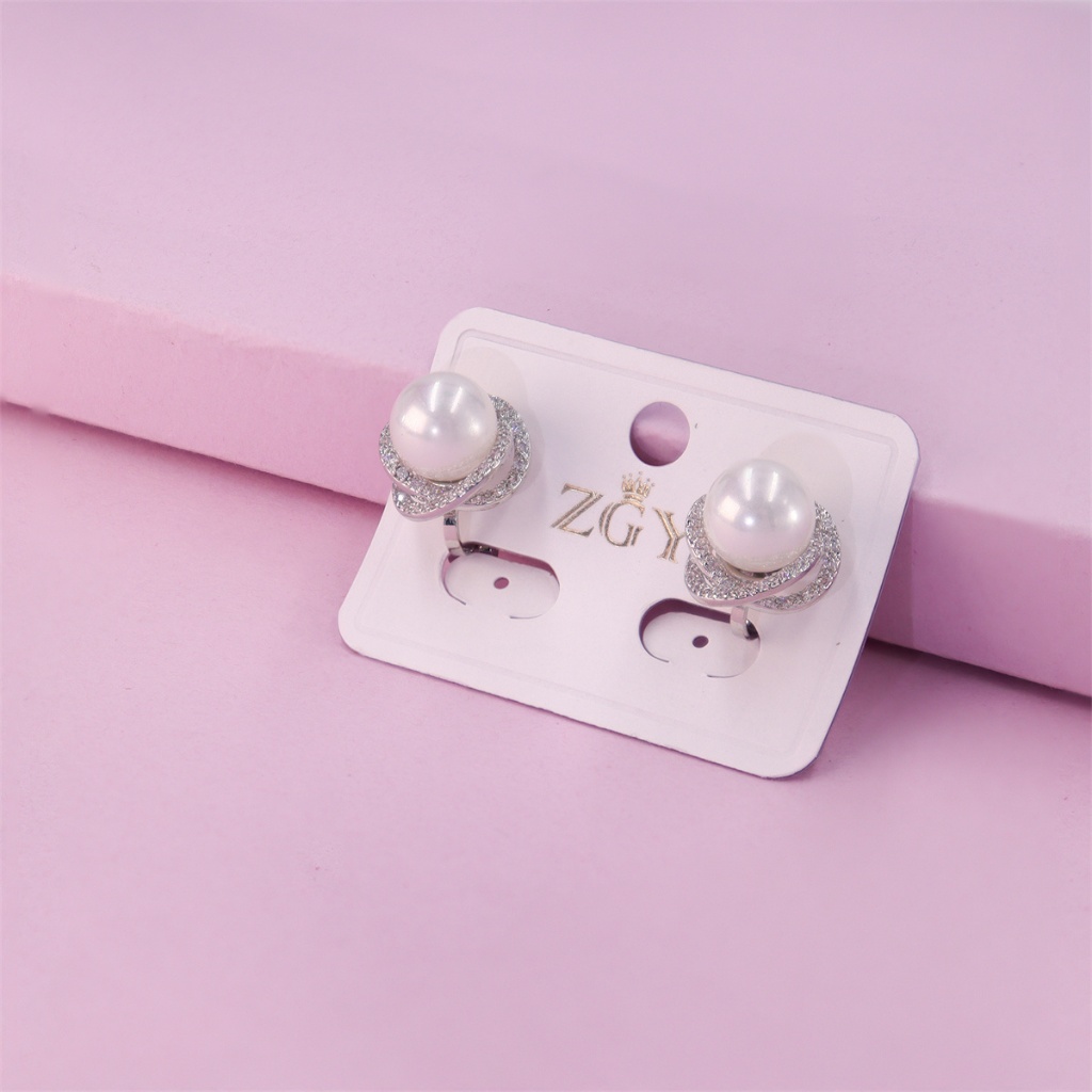 Brincos Noiva De Pressão Coracao Strass E Pérola Para Festa em Oferta na Shopee