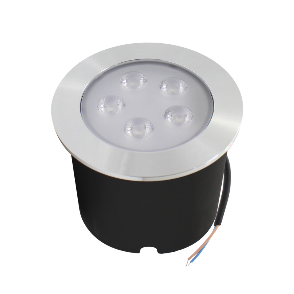Balizador Spot Led Chão Piso Jardim 5w Embutir Luz Quente / Frio / Verde em Oferta na Shopee