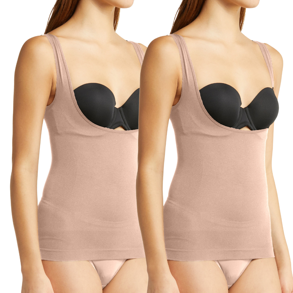 Kit 2 Cintas Regata Modeladora Postural  Feminina - Slim Fitness