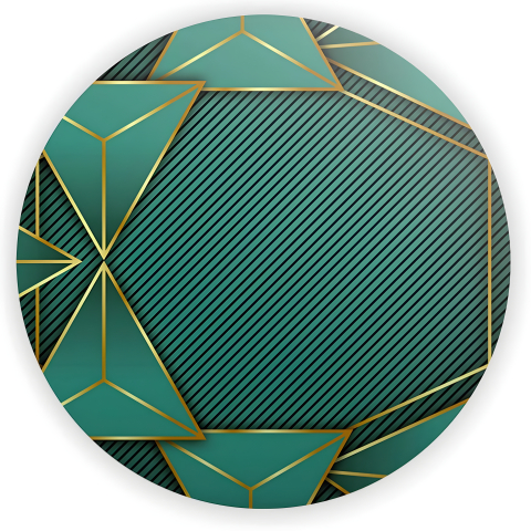 Painel Festa Infantil Redondo Aabstrato verde Dourado , + Arco, Suporte incluso. Fazemos personalizado com qualquer tema. Confeccionado em Lona fosca, impressão de alta resolução. cenário Circular p/ Decoração