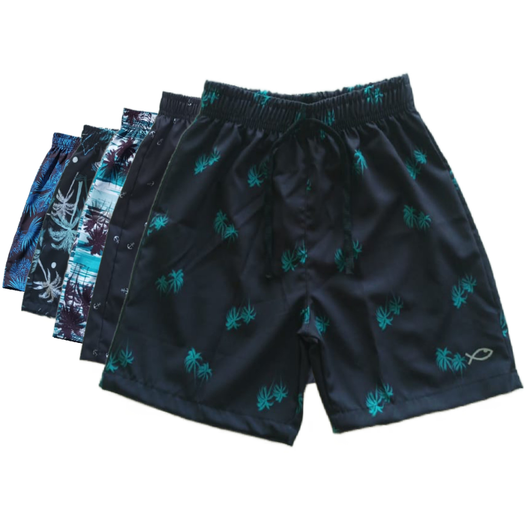 Short Estampado de Menino em Elastic com elastano Infantil e Juvenil de Crianças Masculino 4 Ate 16