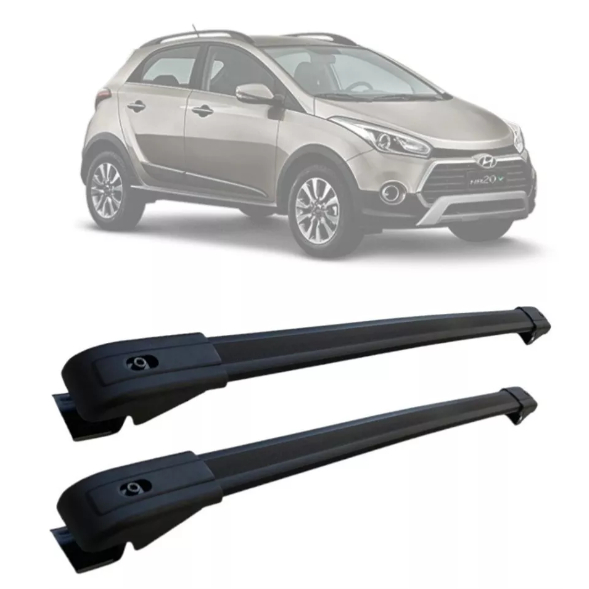 Rack Travessa Hb20 X Bagageiro Teto Hyundai Hb20x Alumínio