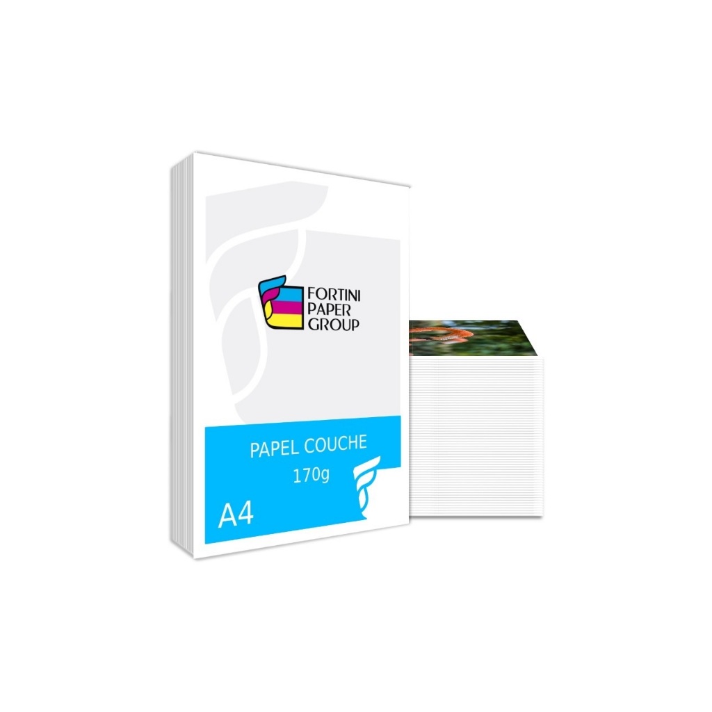 500 folhas Papel Couche Brilho 170g 180g A4 Impressão Laser Couchê