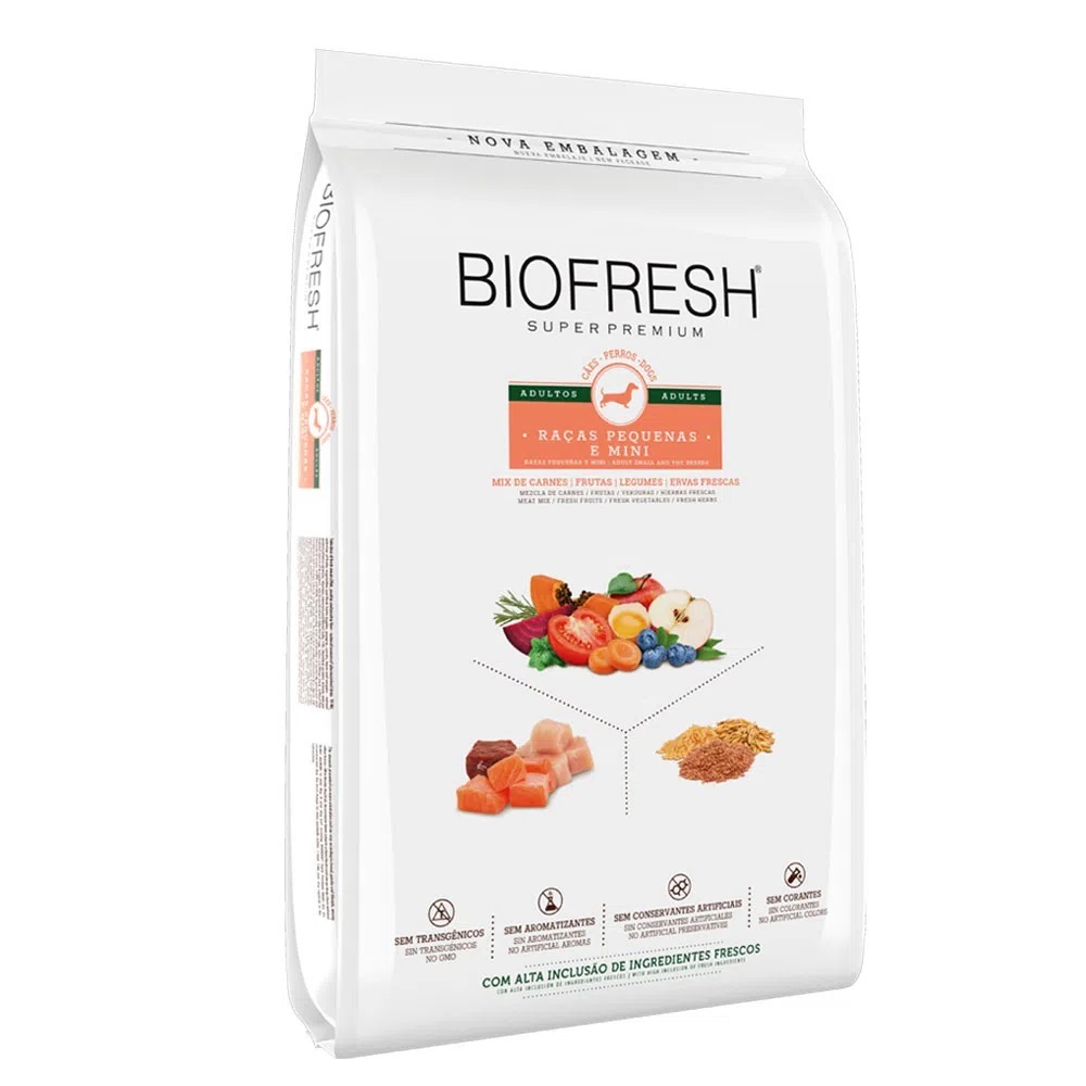 Ração Biofresh Cães Adultos Raças Pequenas e Mini – 3Kg em Oferta na Shopee