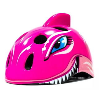 Capacete Ciclismo Infantil Absolute Tubarão Rosa Tamanho 49-55cm em Oferta na Shopee