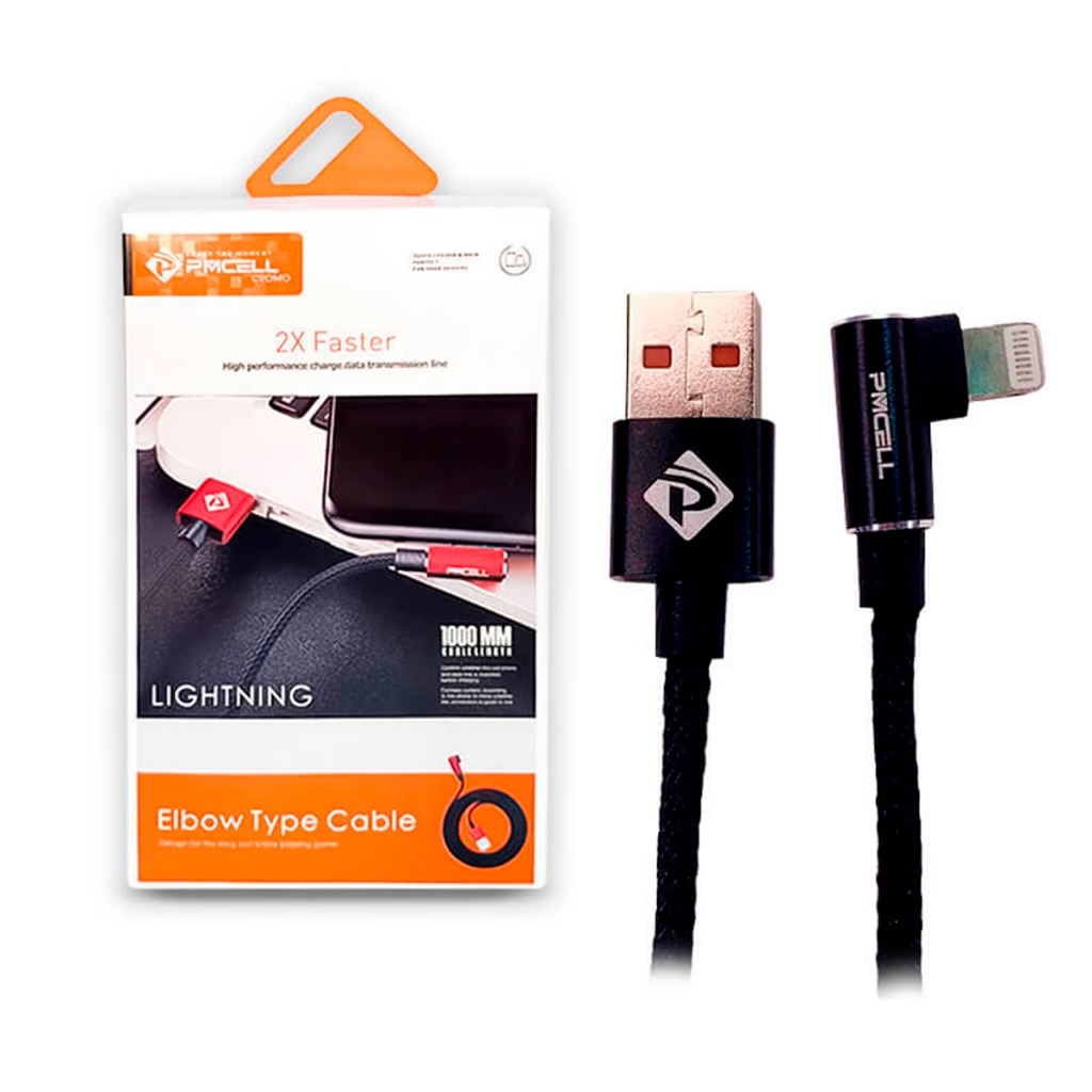 Cabo Gamer 90° para iPhone USB Ideal Para Jogar, Ver Vídeos e Carregar o Smartphone Ao Mesmo Tempo