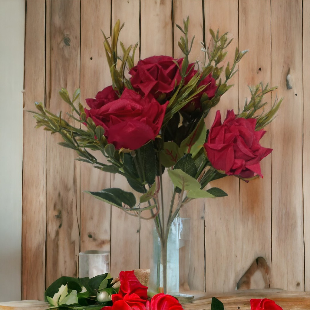 Buquê de Flor Plantas Flores Artificiais Debutante Artigo de Festa Decoração de Ambientes Diversos - TC-0527