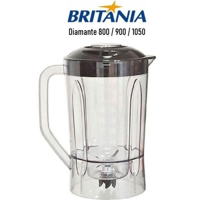 Copo do Liquidificador Britânia DIAMANTE 800 / 900 / 1050 - PRETO