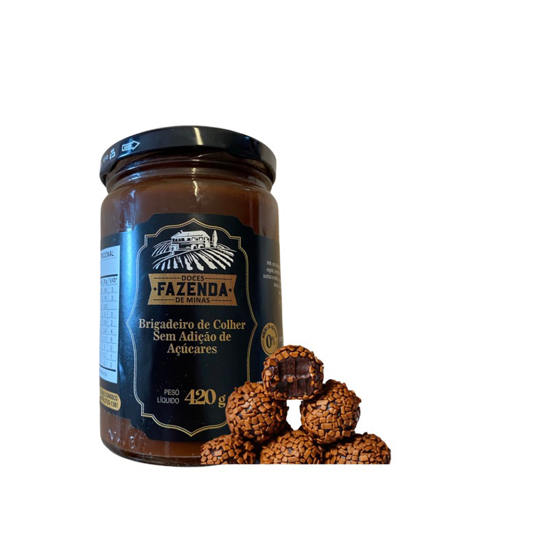 Brigadeiro De Colher Diet 420g Fazenda De Minas Zero Açúcar