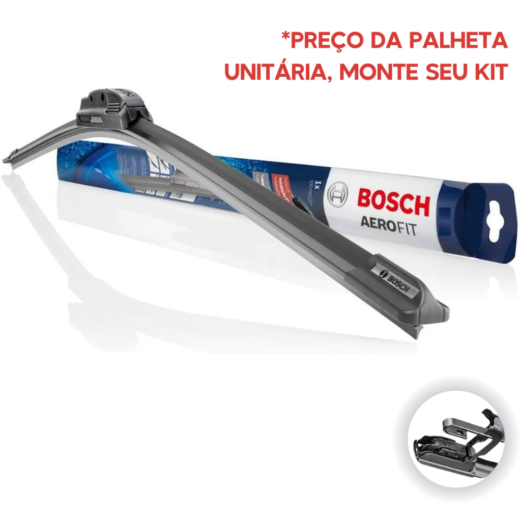 Paleta Parabrisa Palheta Limpador Original Bosch Aerofit em Oferta na Shopee
