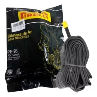 Câmara De Ar Bicicleta Pirelli Aro 26 Bico 33mm Grosso Balão Tipo Da Válvula Schrader em Oferta na Shopee