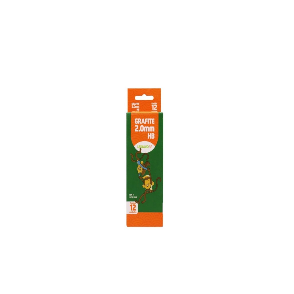 Kit 6 Grafites para Lapiseira Mina De Grafite 2.0mm Leo&Leo — imagem 2 de 2
