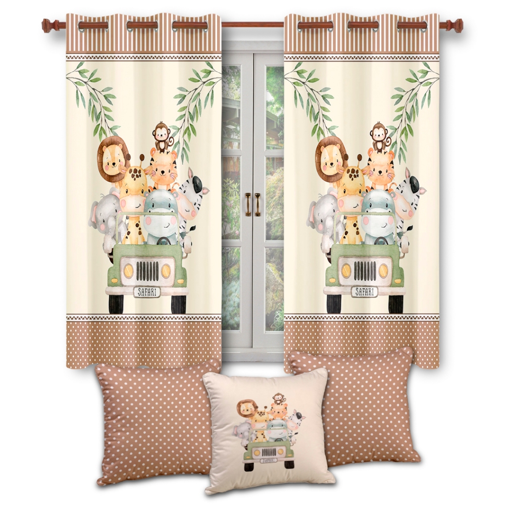 Cortina para Quarto de Bebê Tema Safari: Onde Comprar | BuscaProdutos