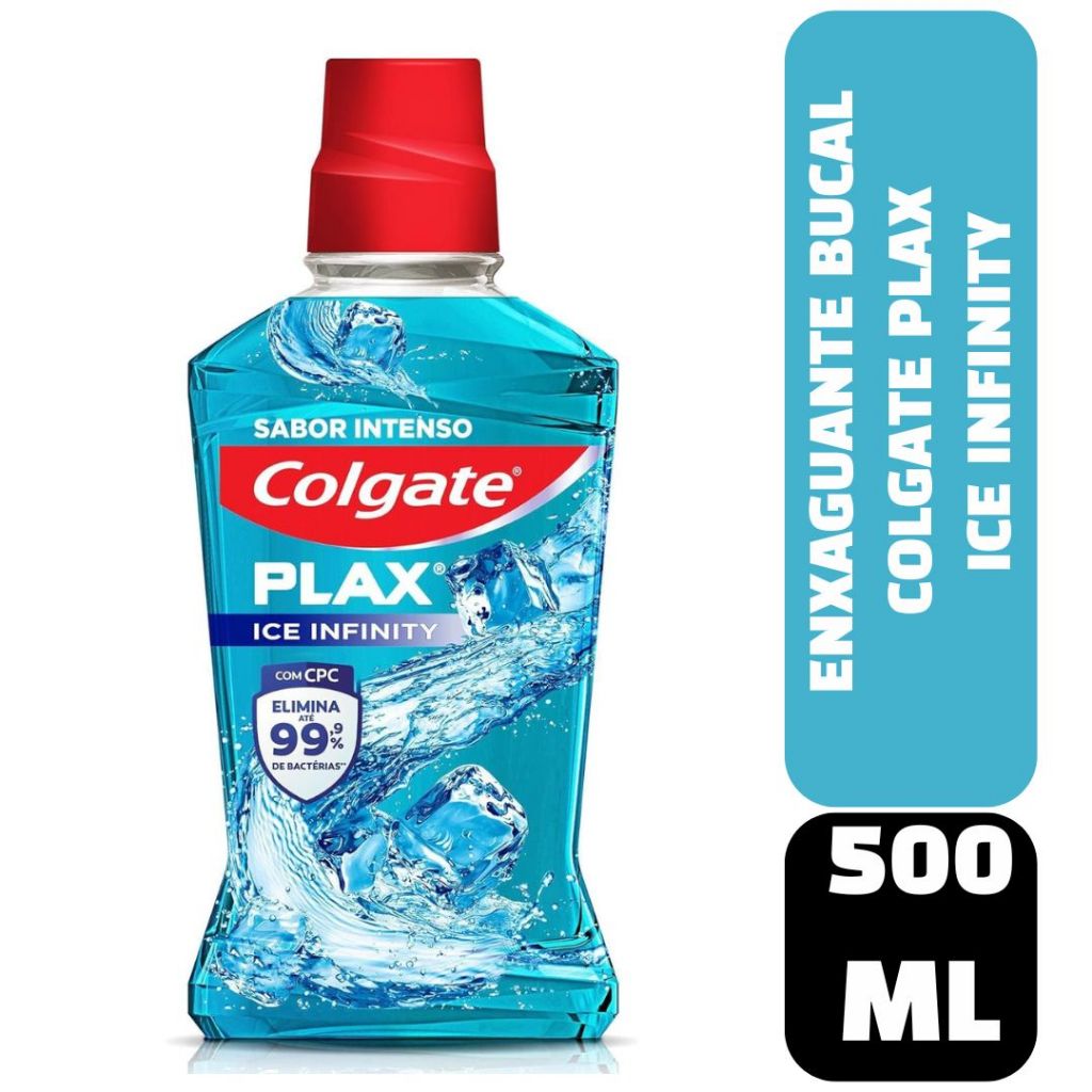 Enxaguante Bucal Colgate Plax Ice Infinity 500ml