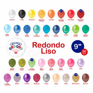 Balão Bexiga Festa Aniversário Redondo PicPic 9 Polegadas C/ 50 Unidades Divertidamente em Oferta na Shopee
