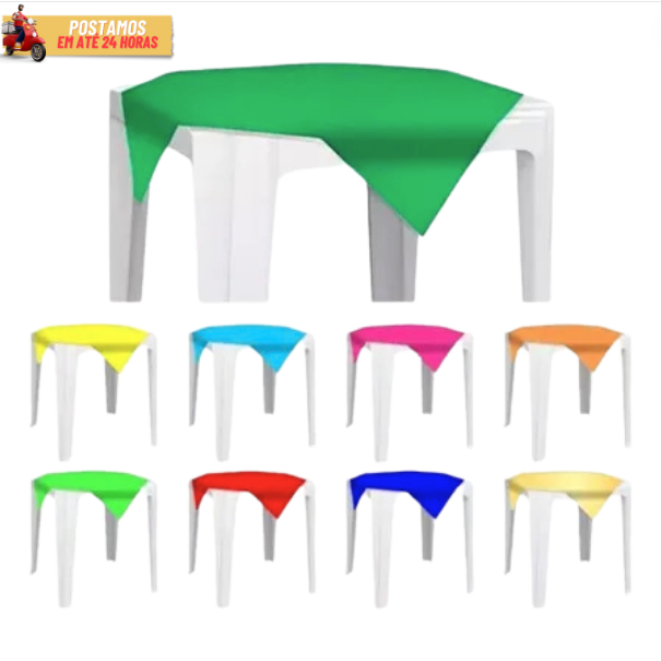 Kit 05 Toalhas De Mesa Lisa Plástica 80x80cm Para Aniversário Festa Casamento em Oferta na Shopee